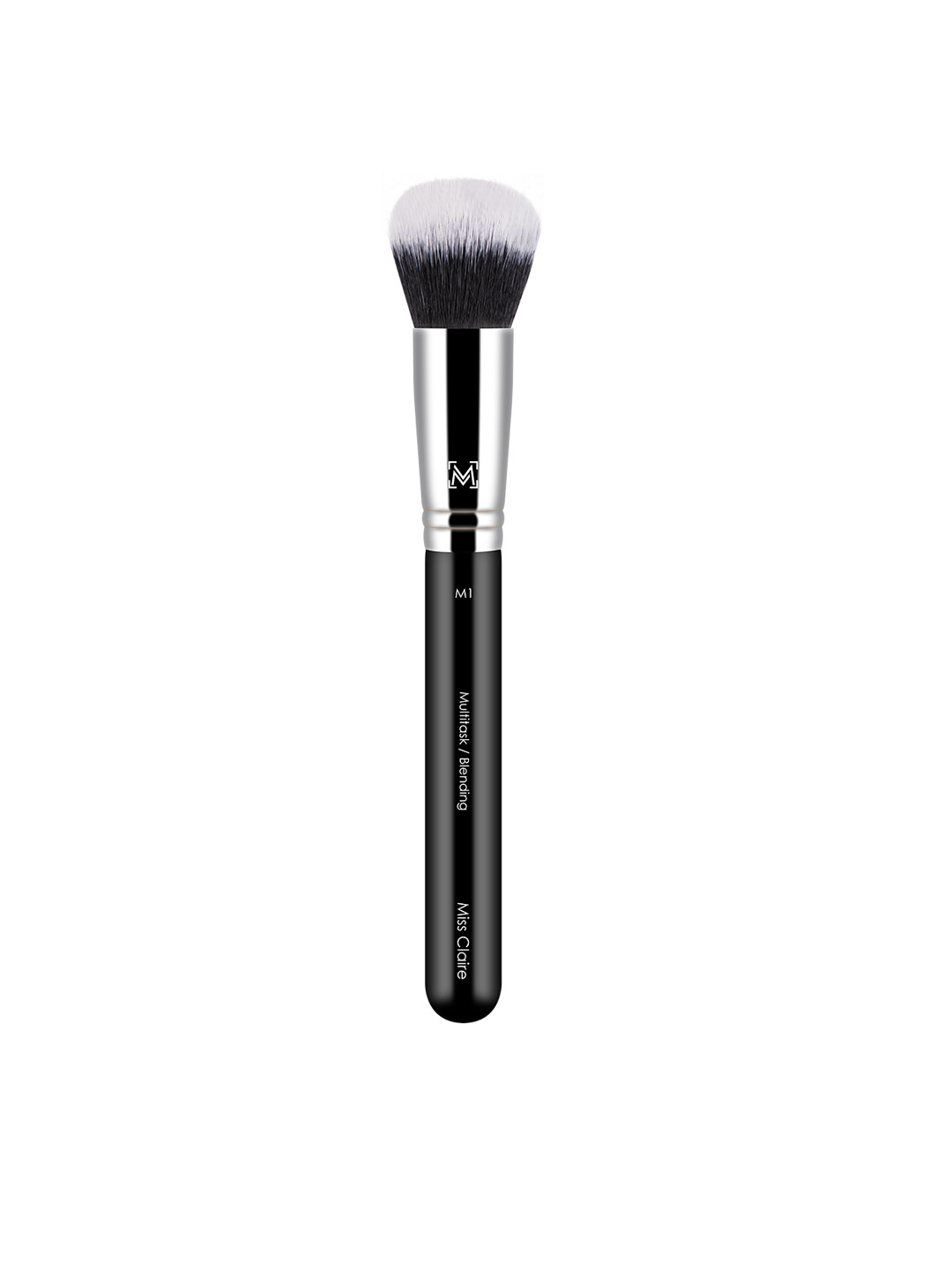 Miss Claire M1 - Multitask/Blending Brush - Silver-Toned & Black