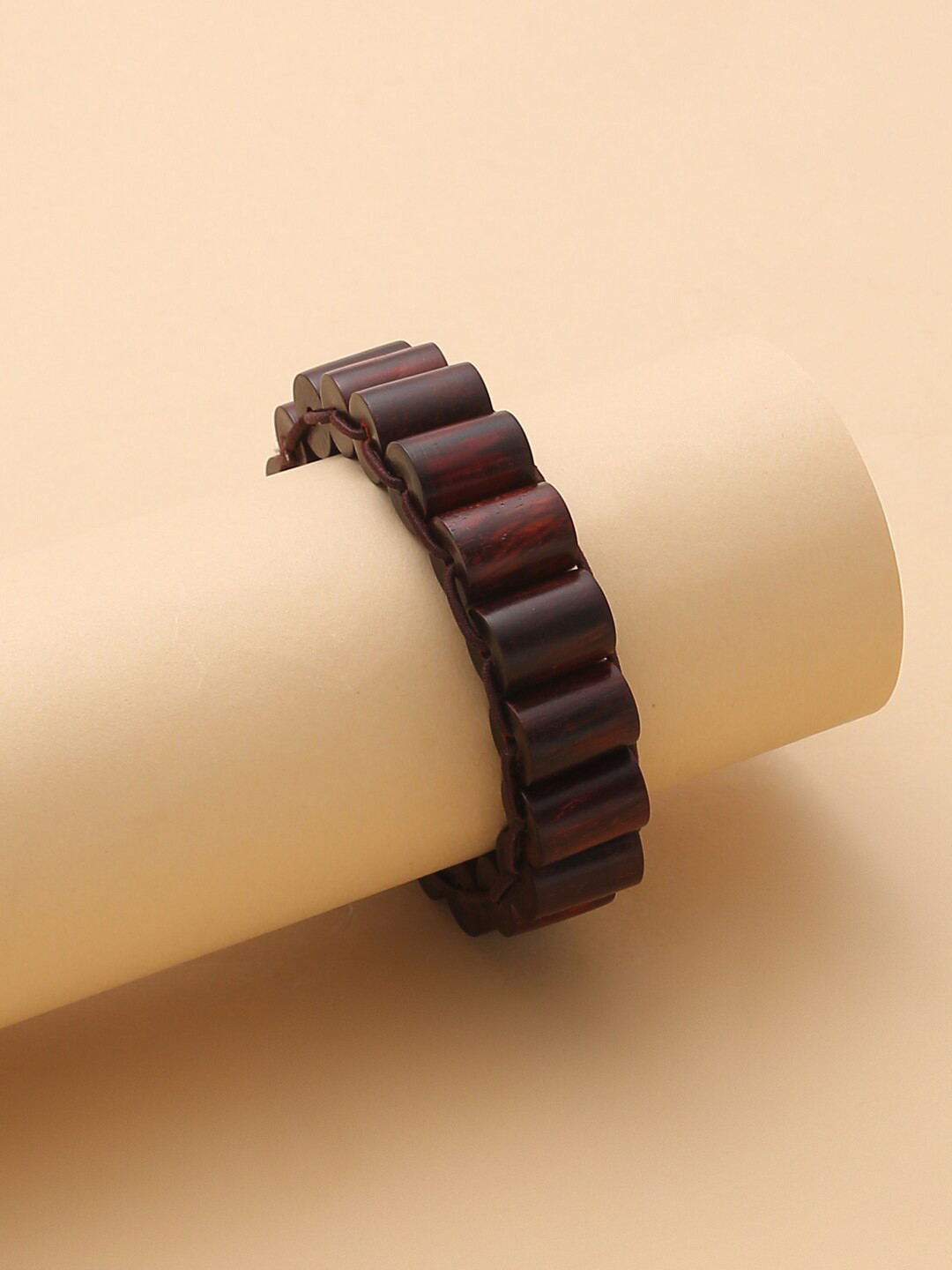 RDK Adult Red & Black Red Sandalwood Pipe Style Bracelet