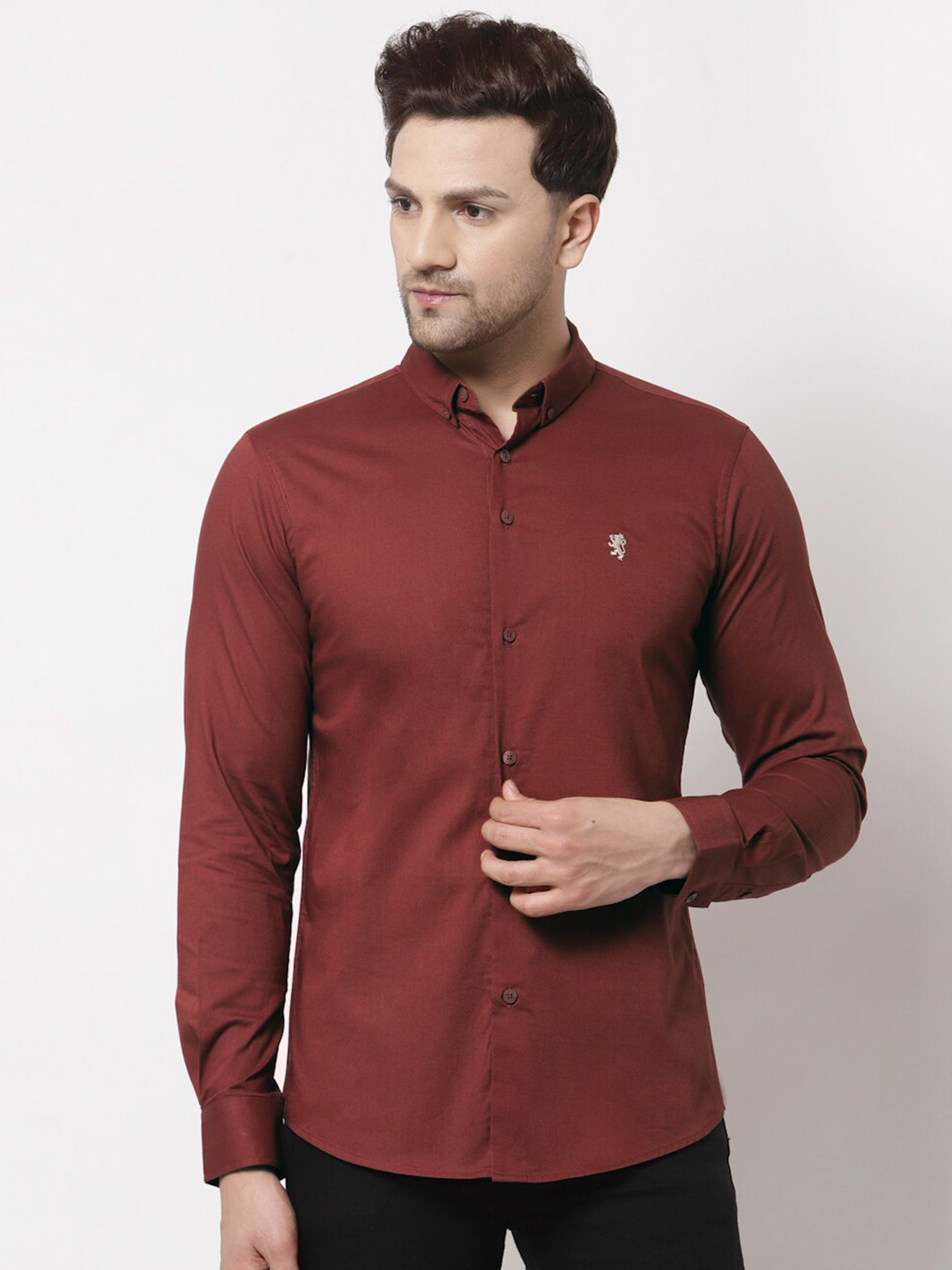 Red Tape Men Rust Regular Fit Casual Shirt