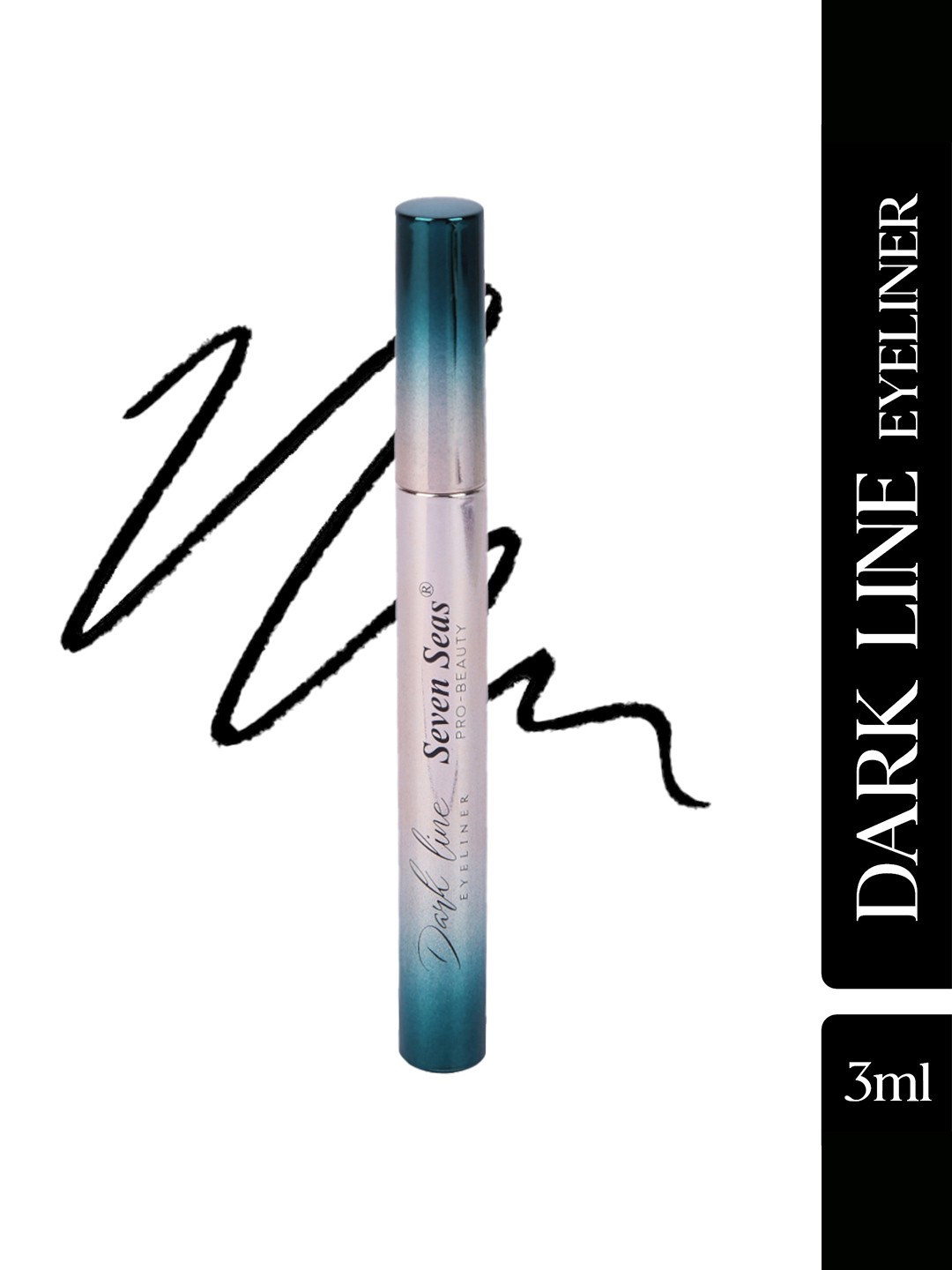 Seven Seas Dark Line Eyeliner - Black