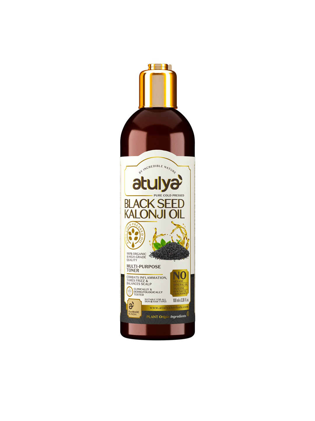 Atulya Black Seed Kalonji Pure Cold Pressed Oil 100 ml