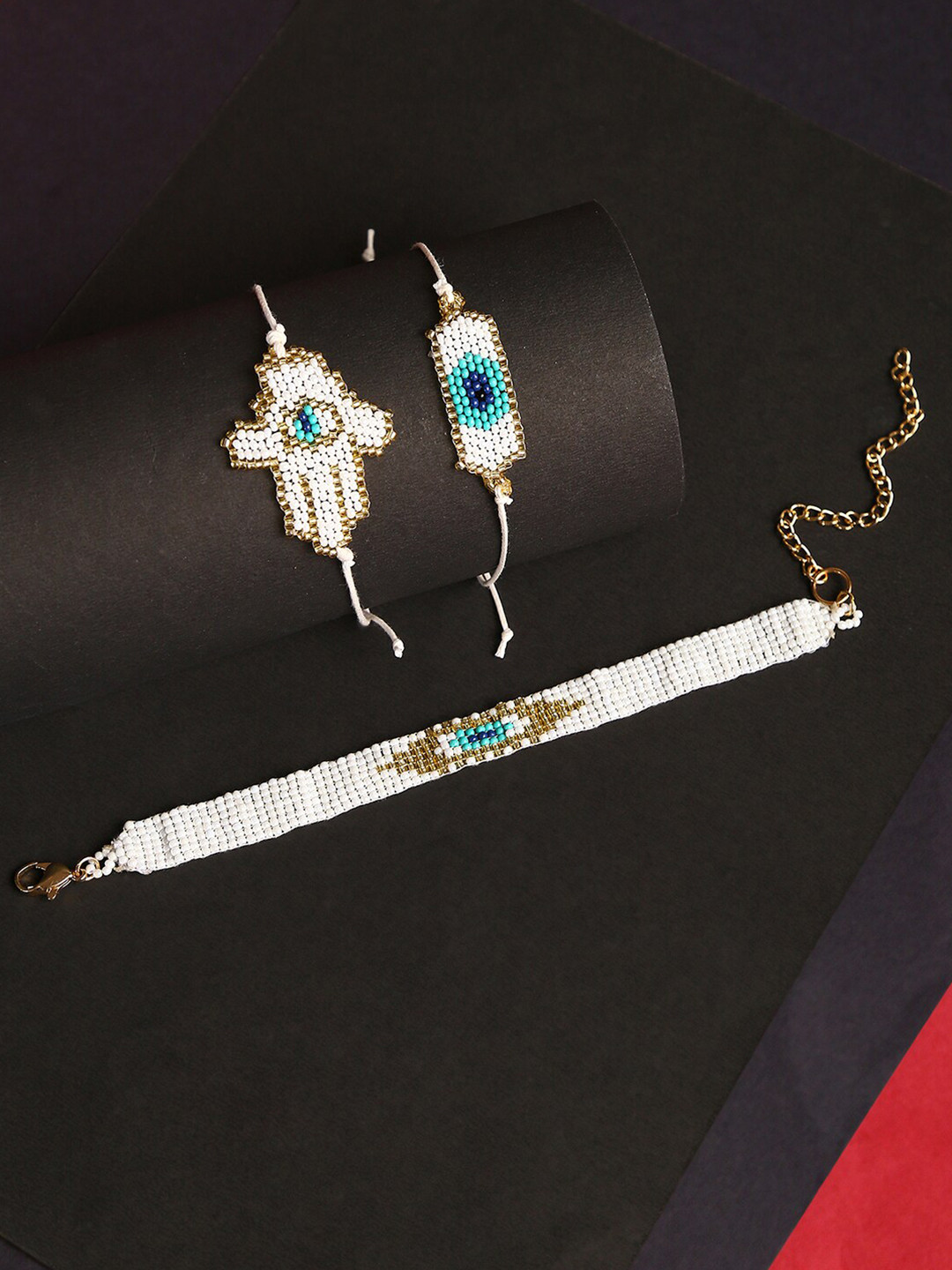 SOHI Women Set Of 3 Wraparound Bracelets