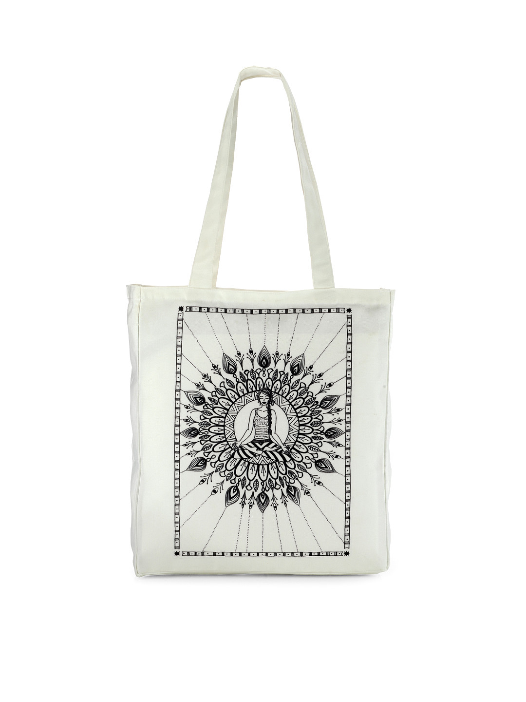 Tarini Nirula White Printed Tote Bag