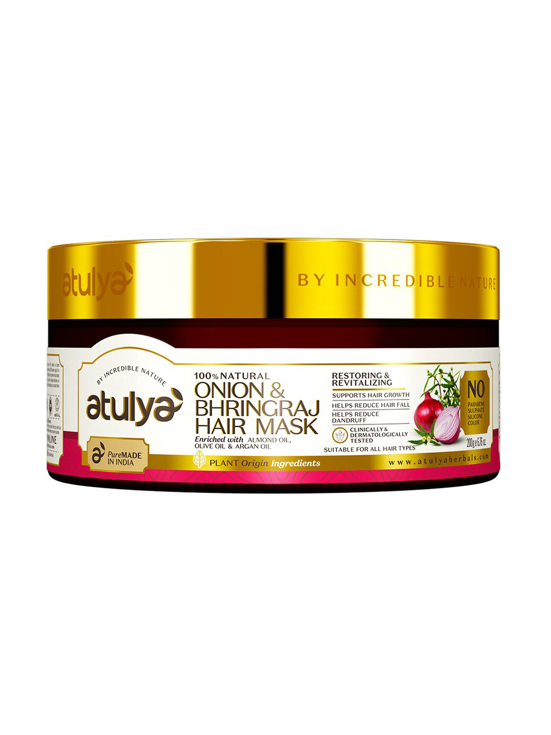 Atulya Natural Onion Bhringraj Hair Mask 200 g