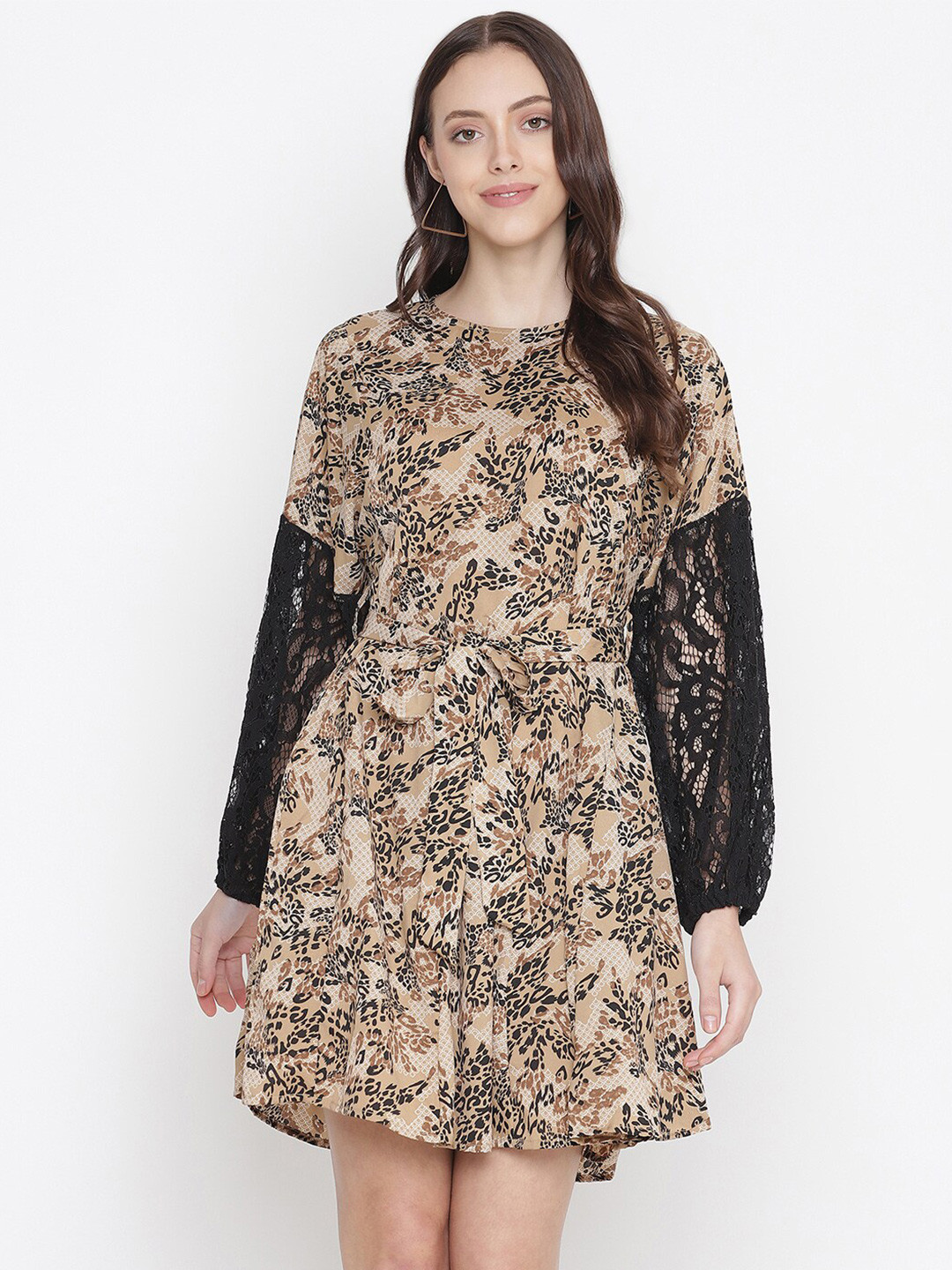 Oxolloxo Brown Satin Dress