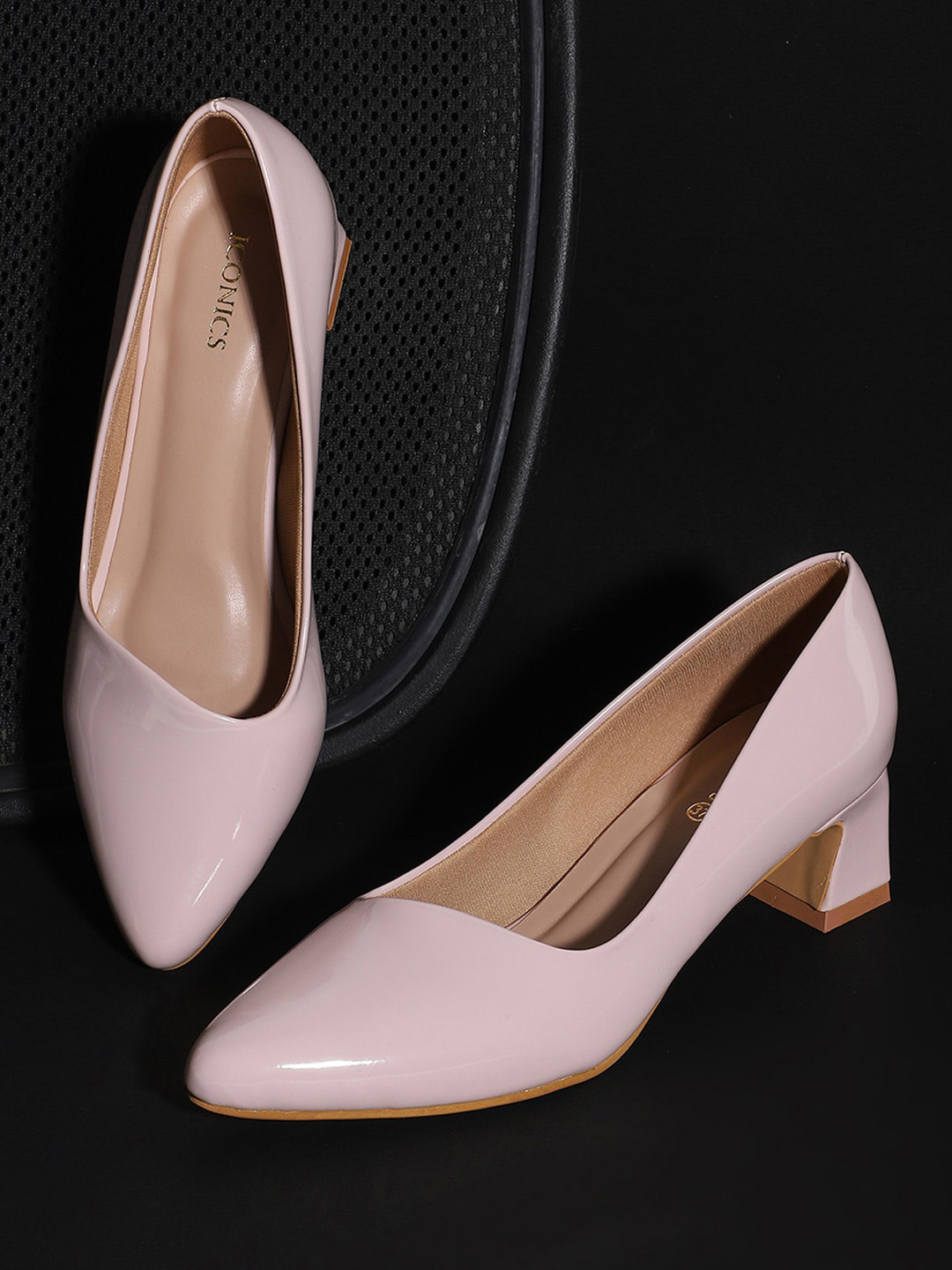 ICONICS Pink Block Pumps
