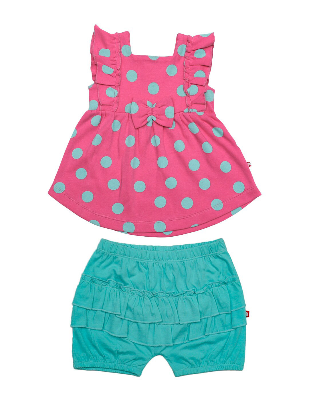 Nino Bambino Girls Pink and Green Co-Ords