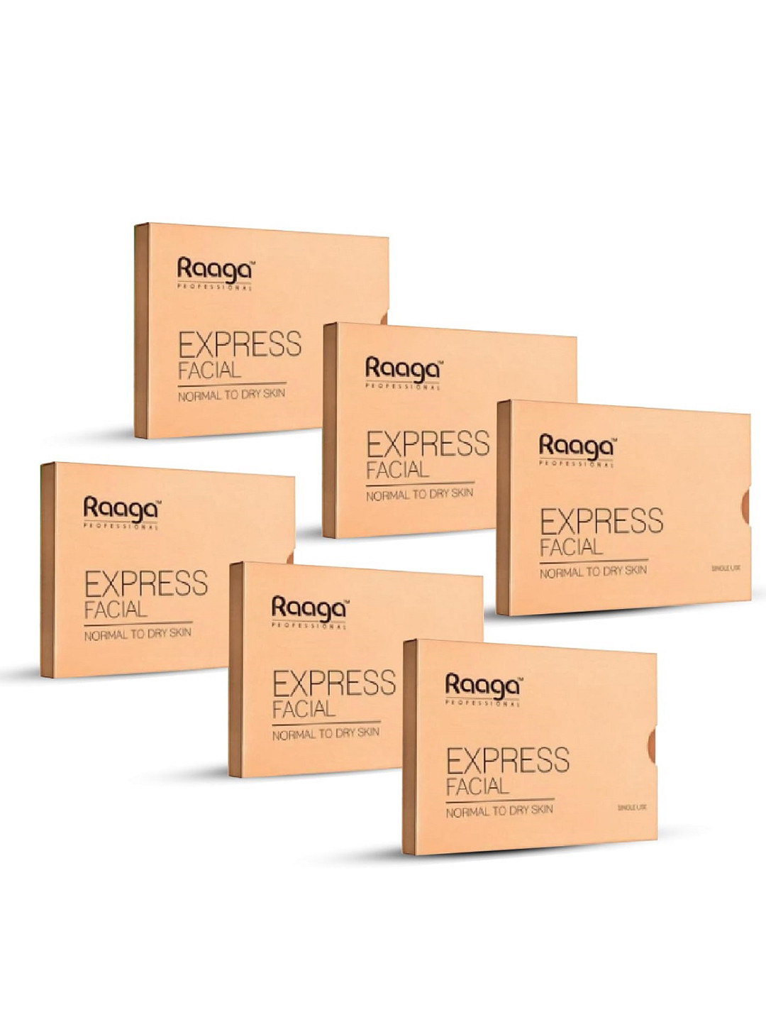 Raaga PROFESSIONAL Set of 2 Normal to Dry Skin Single Use Express Facial Kit - 35 g Each