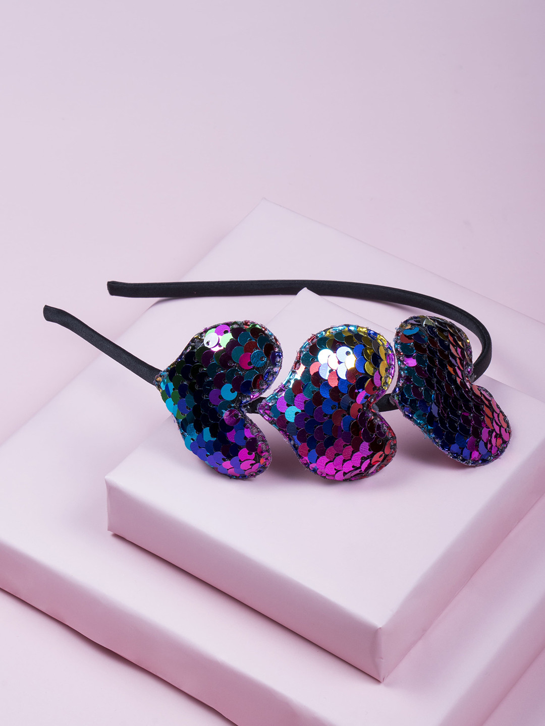Arendelle Girls Blue & Pink Embellished Hairband
