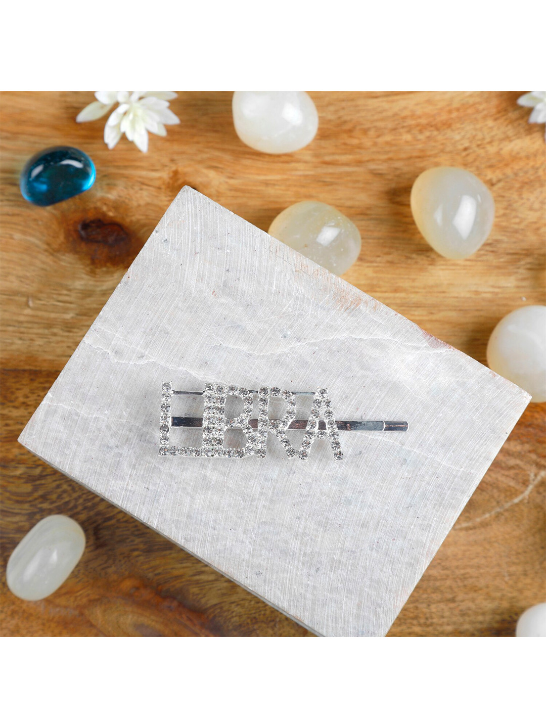 Arendelle Girls Silver-Toned Embellished Libra Bobby Pins