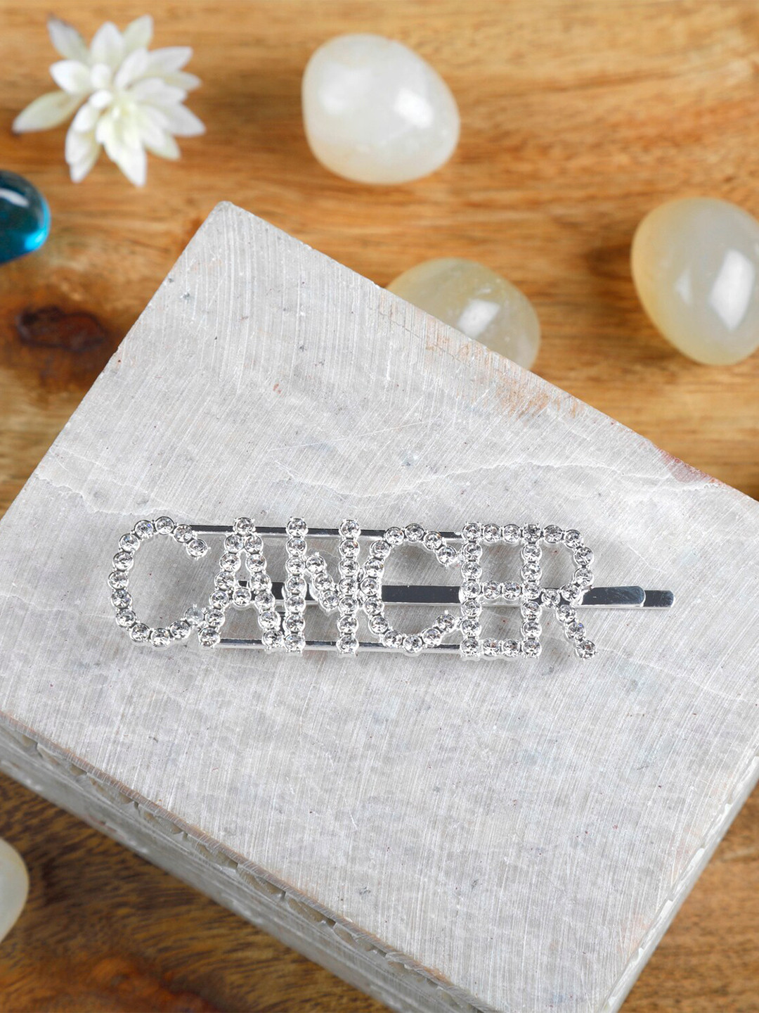 Arendelle Girls Silver-Toned Embellished Bobby Pins
