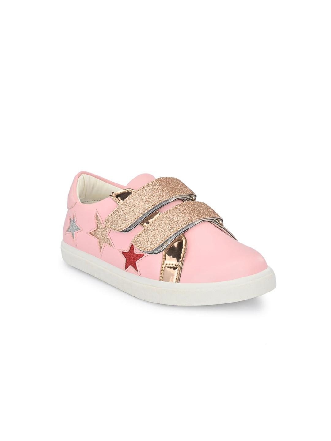 TUSKEY Girls Pink Printed Sneakers