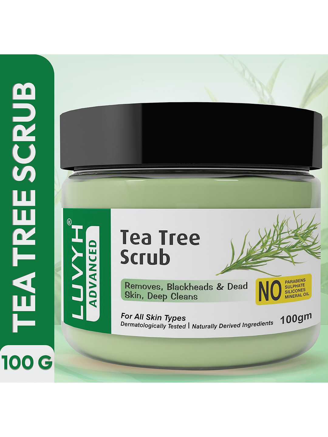 LUVYH Advanced Tea Tree Scrub for All Skin Types - 100 g