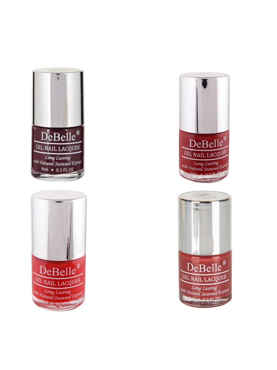 DeBelle Set of 4 Gel Nail Lacquers - 8 ml each