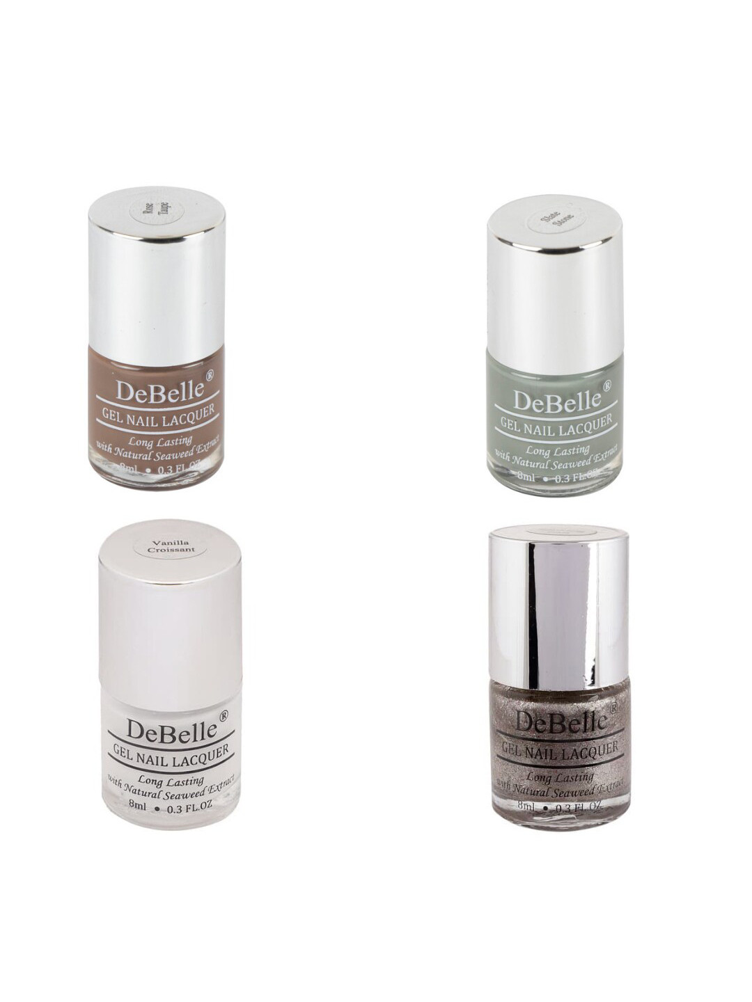 DeBelle Set of 4 Gel Nail Lacquers - 8ml Each