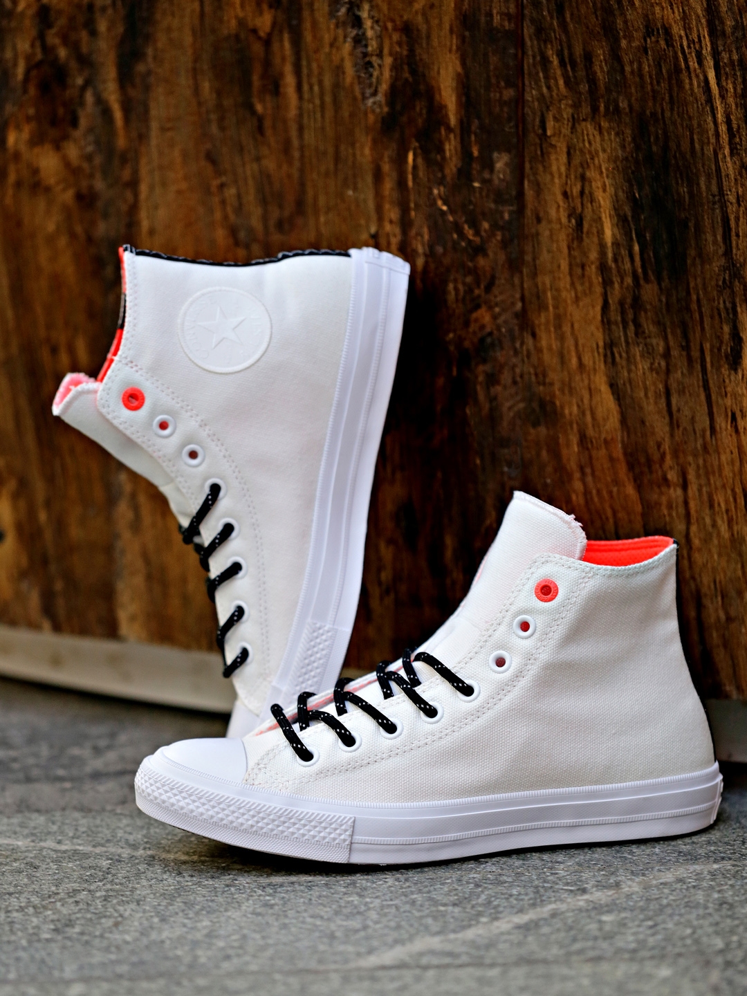 Buy Converse White Solid Chuck Taylor All Star II Shield Canvas High Top  Sneakers - Casual Shoes for Women 1698899 | Myntra
