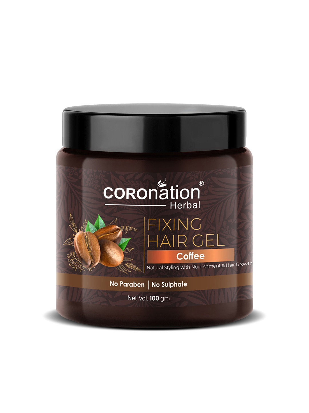 COROnation Herbal Coffee Fixing Hair Gel with Vegetable Glycerin 100 g
