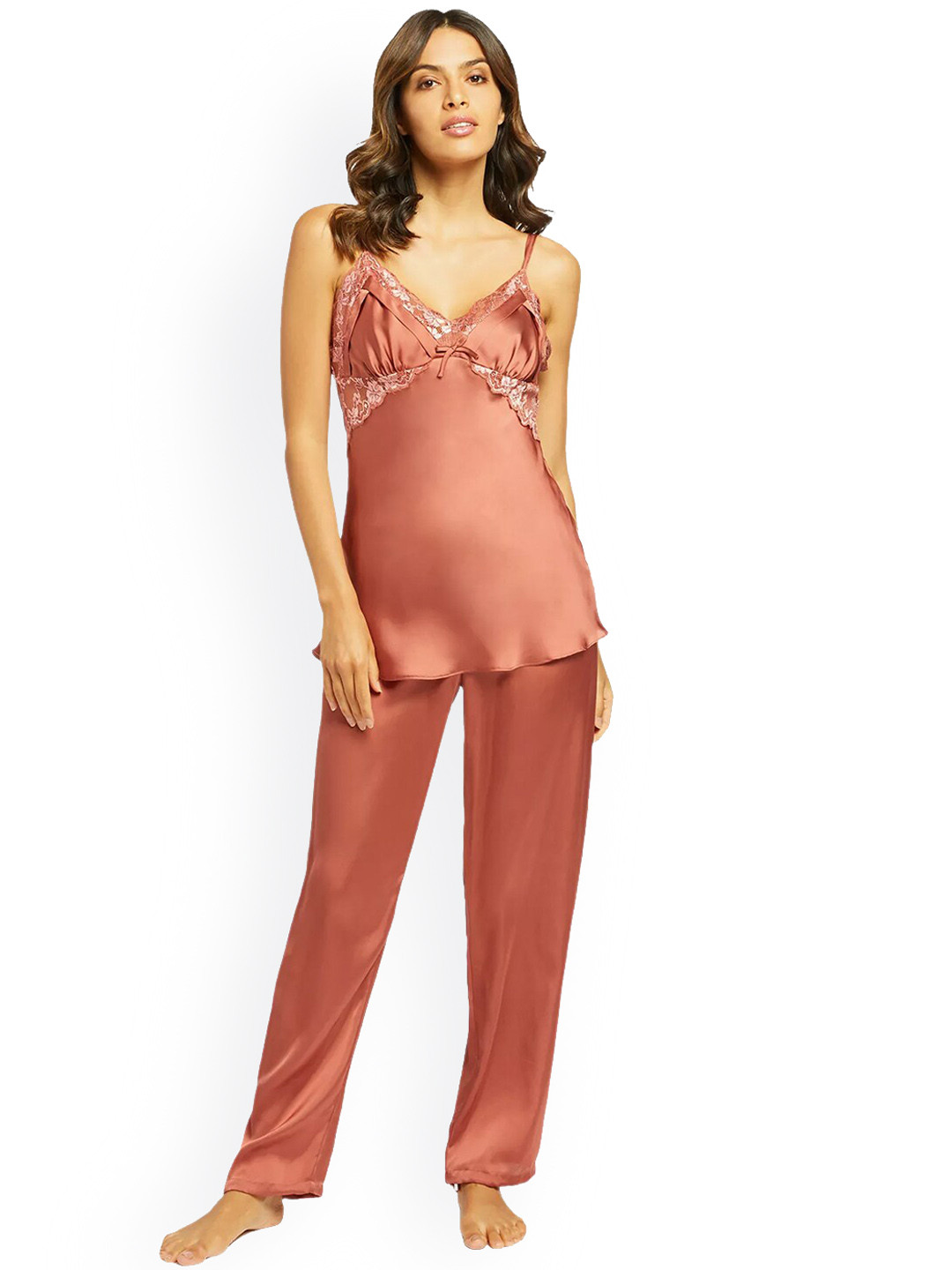 YAMAMAY Women Red Solid Lounge pants