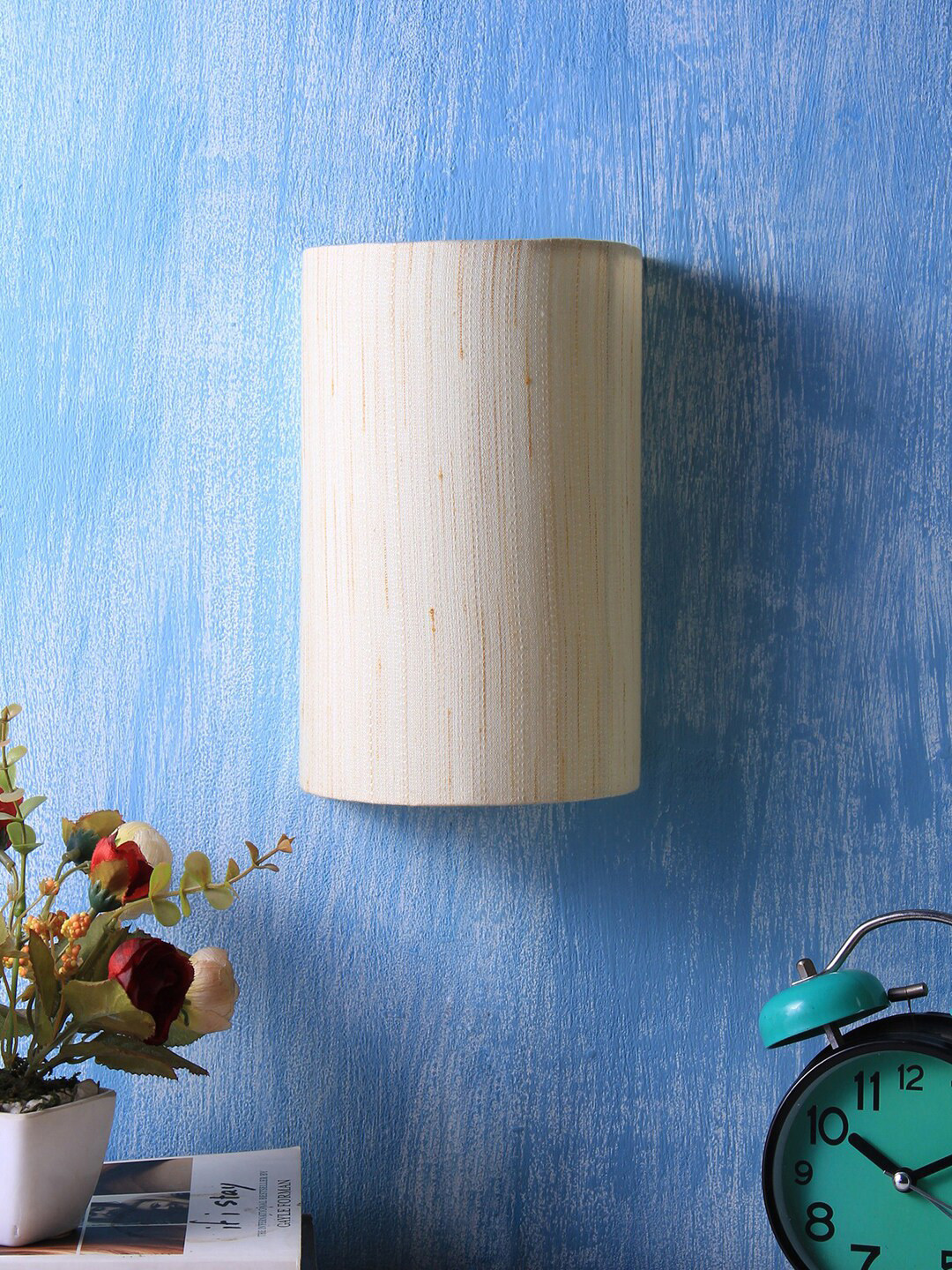Devansh Off-White Cotton Wall Lamp