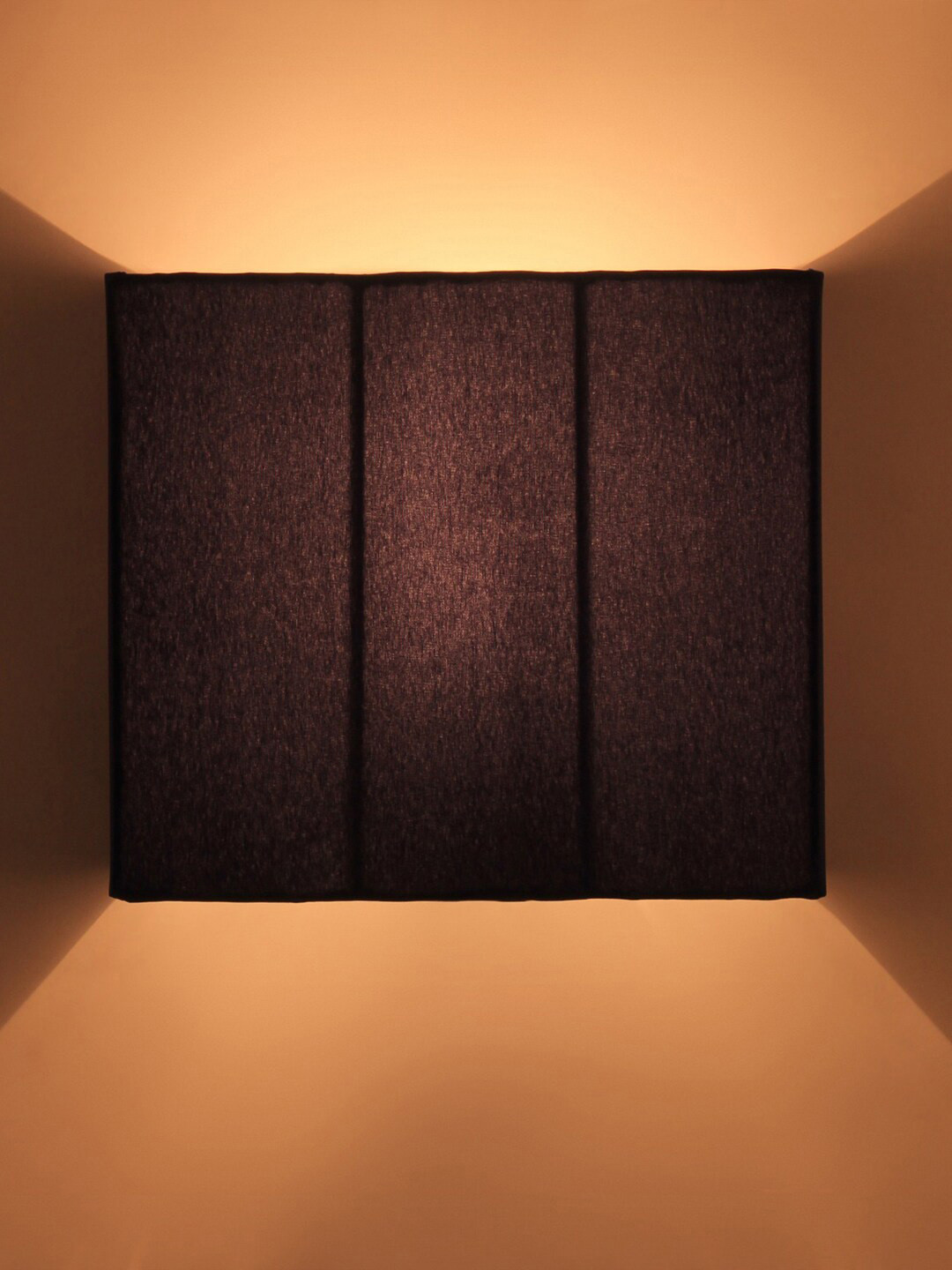 Devansh Blue Square-Shaped Cotton Wall Mounted Lamp