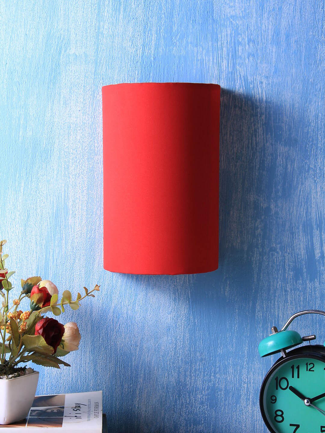 Devansh Red Solid Contemporary Wall Lamps