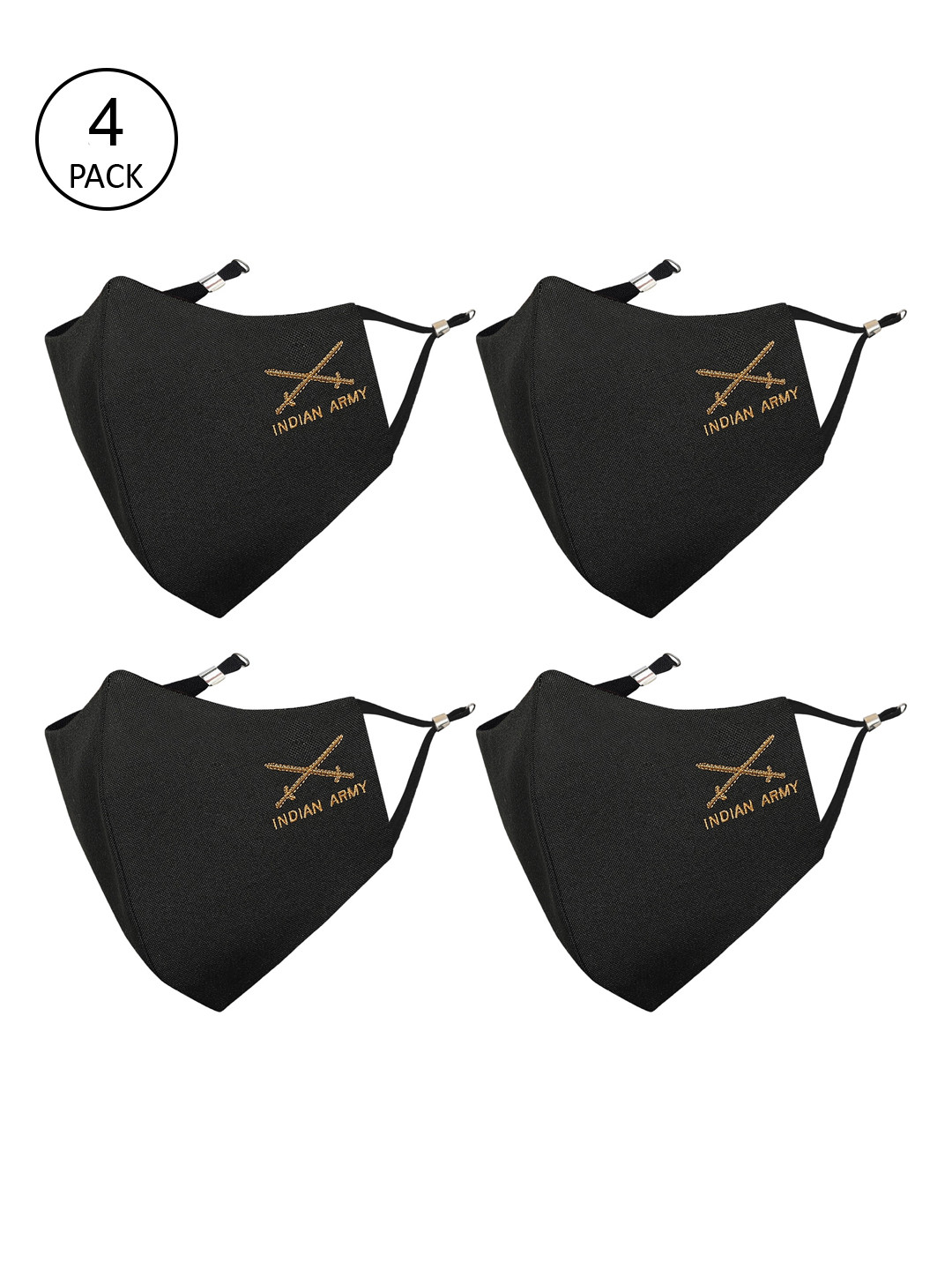 MASQ Men Pack of 4 Olive Mask