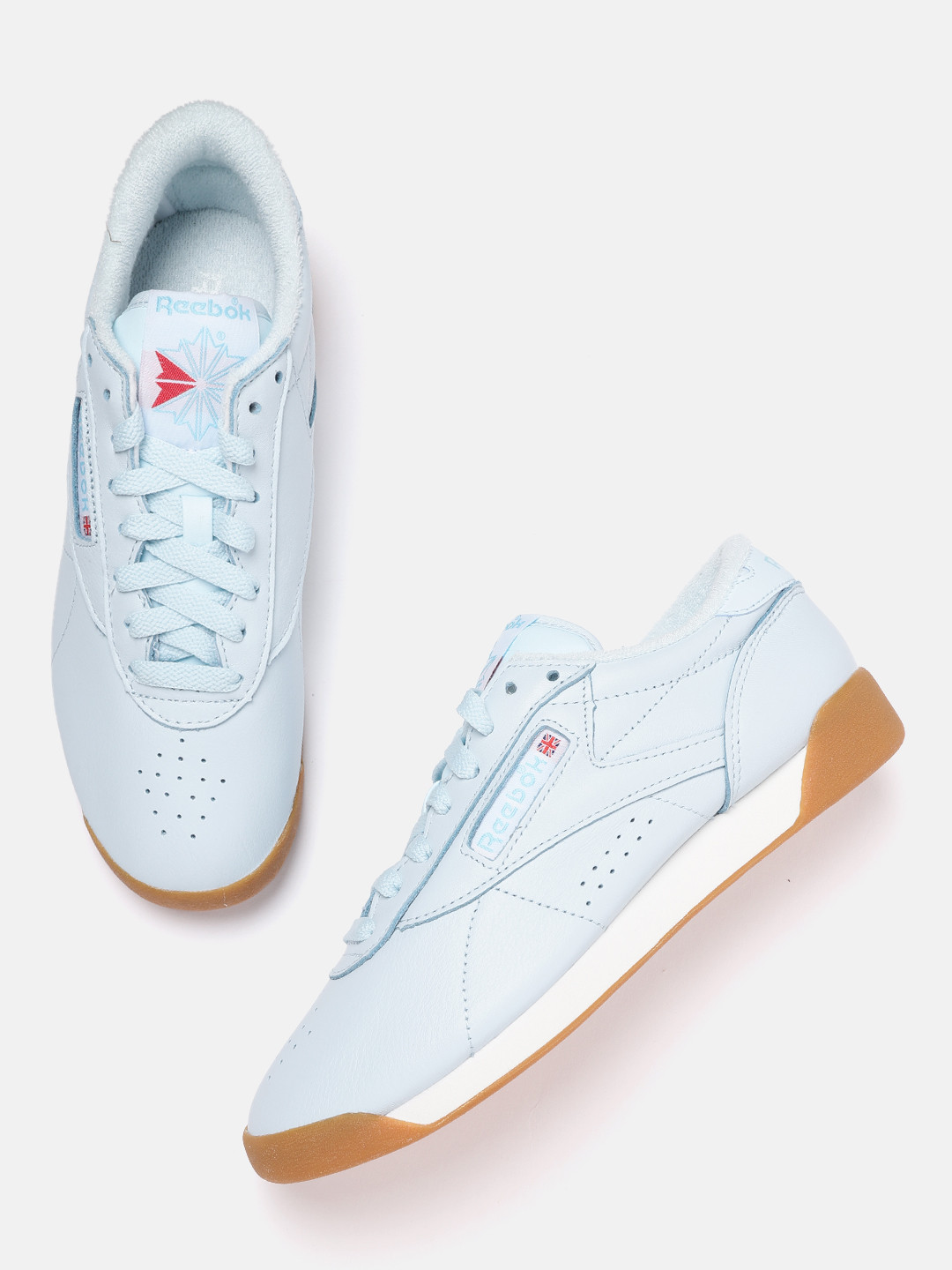 Reebok Classic Women Blue Solid F/S Low Perforated Sneakers