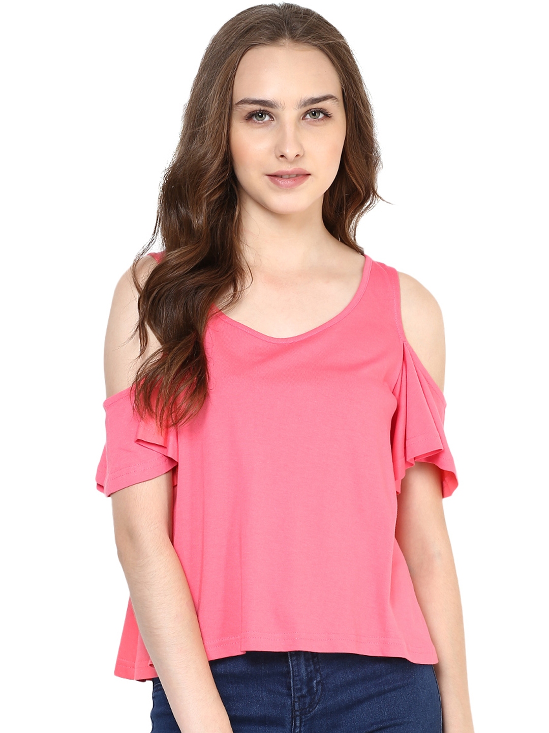pink republic cold shoulder sweater