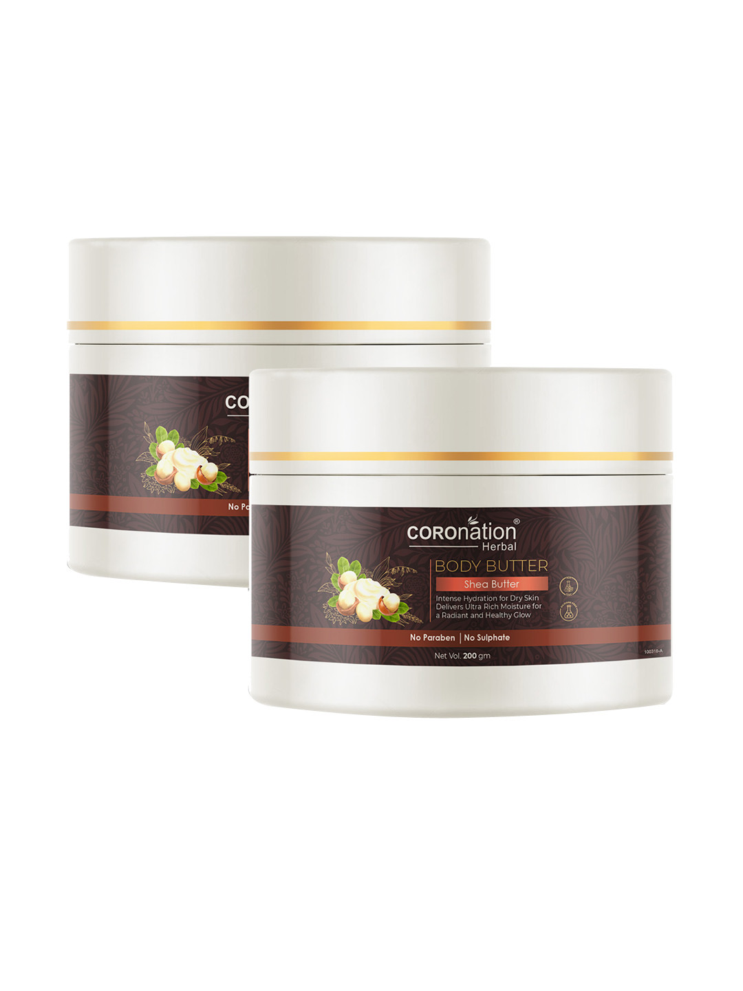 COROnation Herbal Set of 2 Shea Butter Body Butter Body Lotion 200 gm Each