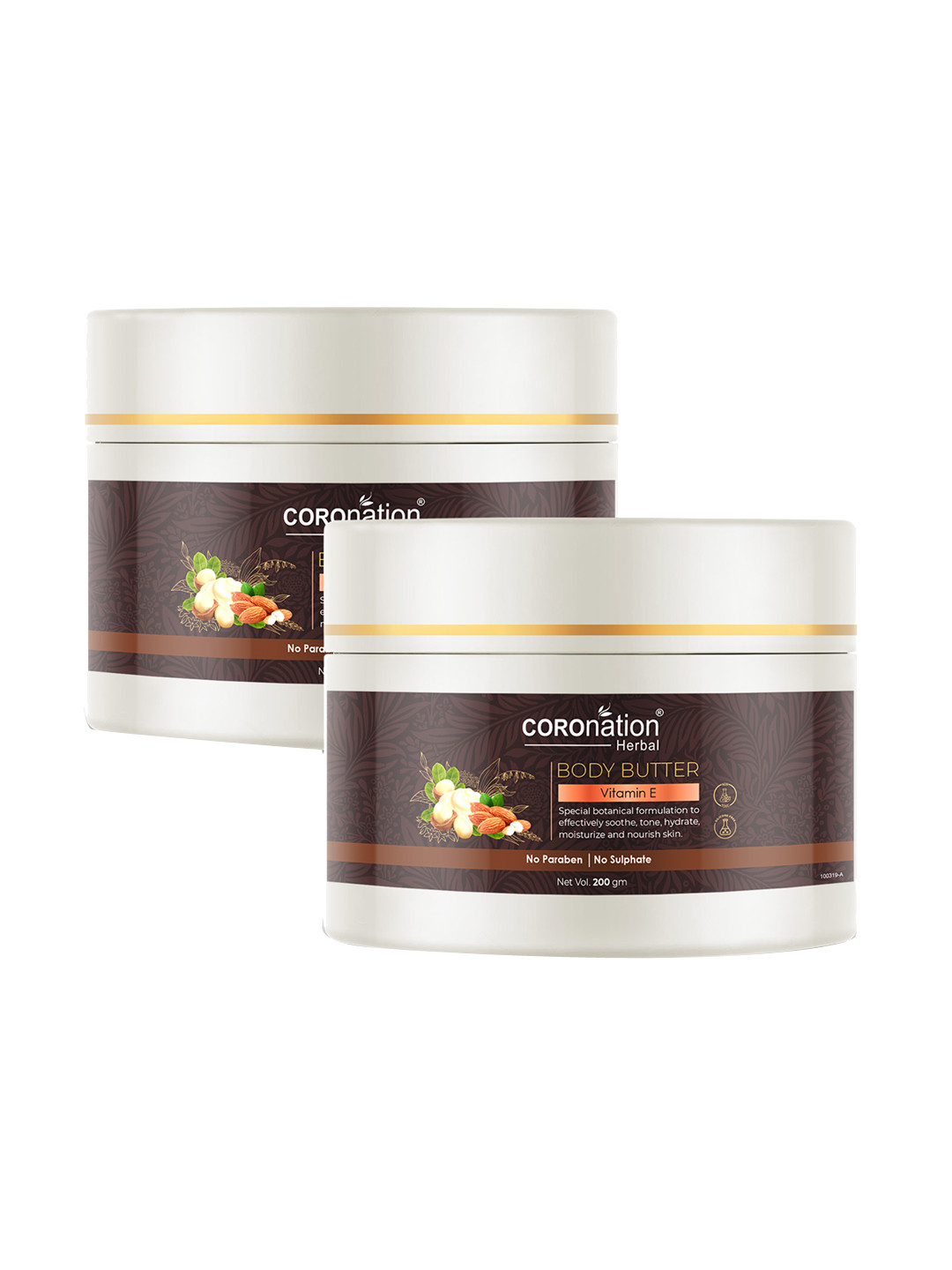 COROnation Herbal Set of 2 Vitamin E Body Butter Body Lotion 200 gm Each