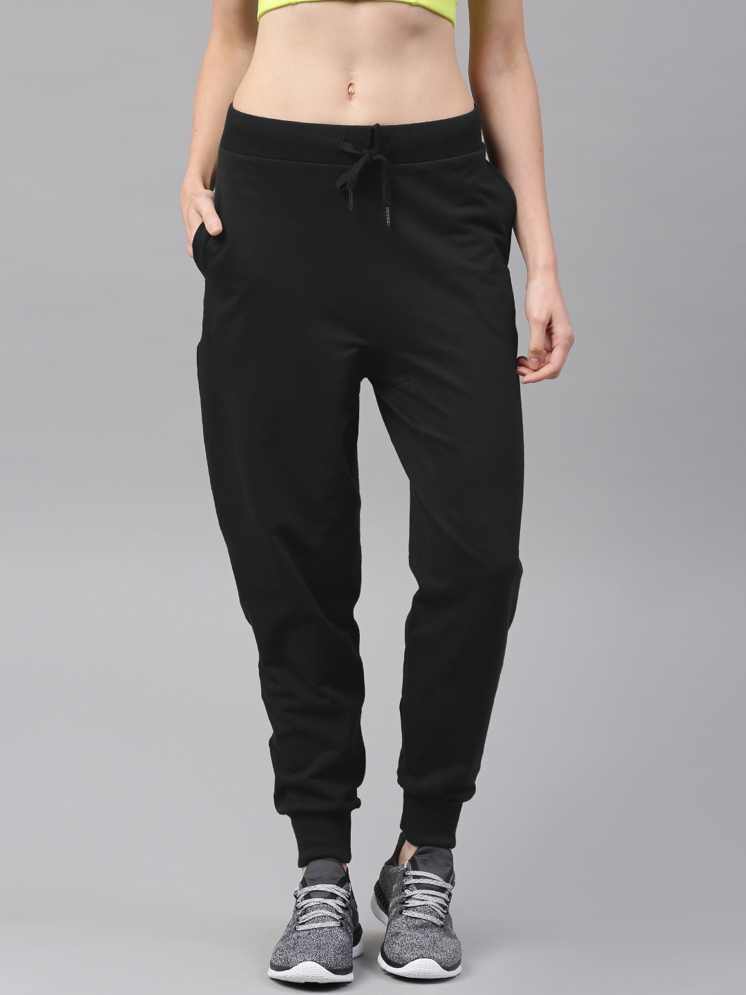 Buy HRX By Hrithik Roshan Women Black Skinny Fit Joggers  Track Pants for  Women 1700402  Myntra