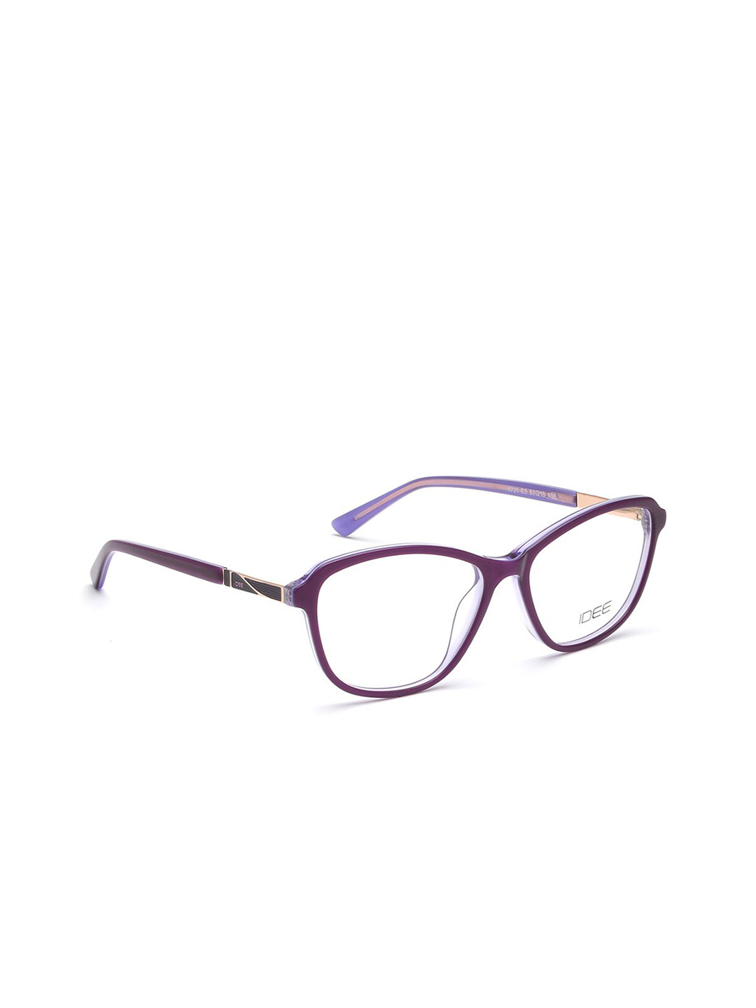 IDEE Women Transparent & Purple Full Rim Square Frames