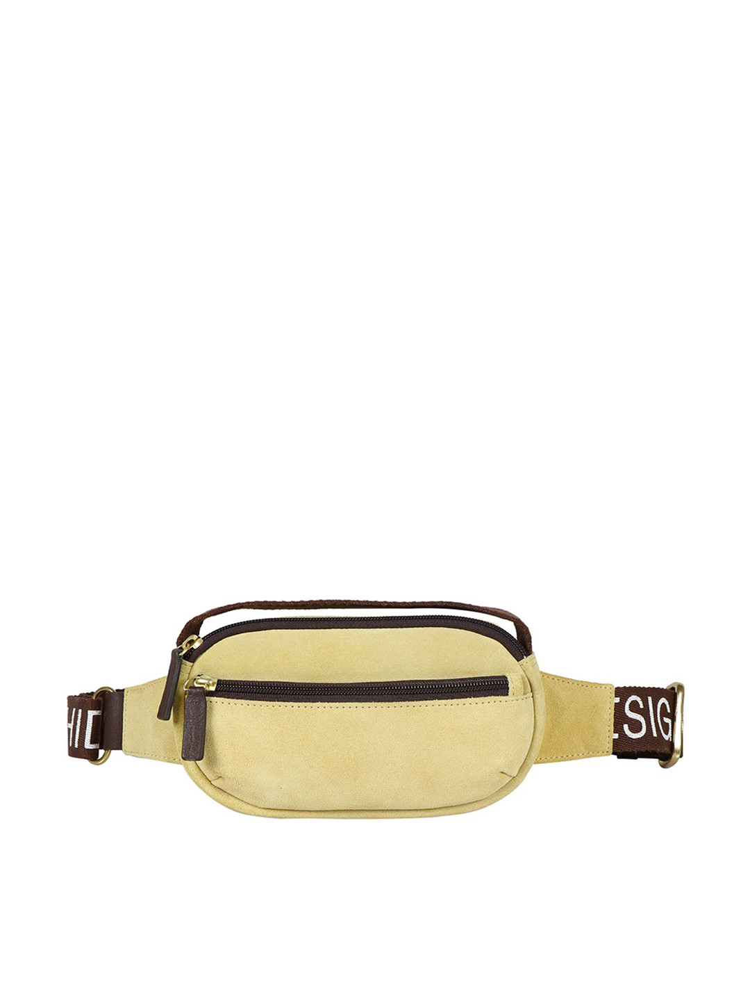Hidesign Yellow Leather Tropez Waist Pouch