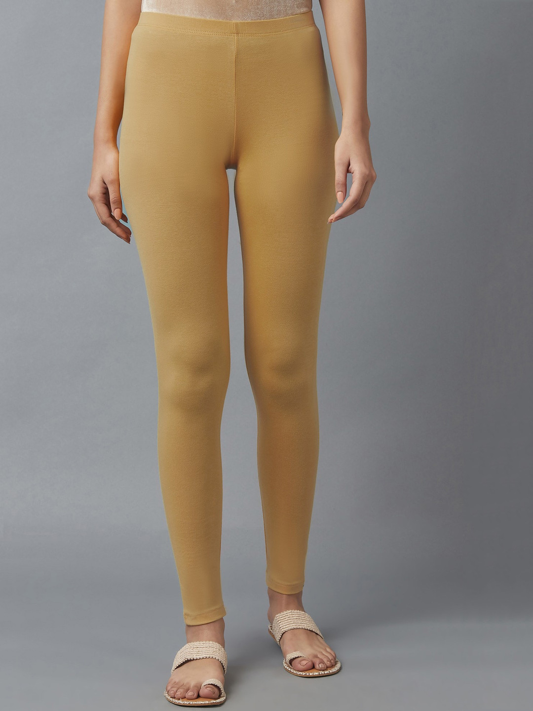 elleven Woman Woman Beige Cotton Lycra Tights