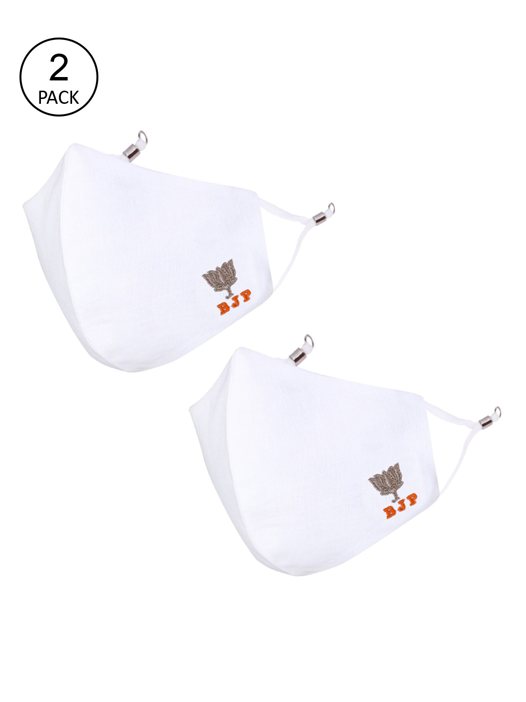 MASQ Unisex Pack Of 2 4-Ply Reusable Anti-Pollution Pure Cotton Cloth Masks