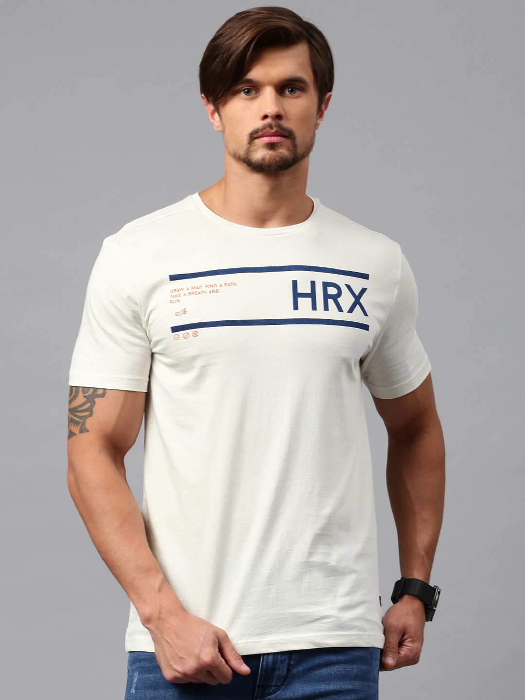 Buy HRX By Hrithik Roshan HRX by Hrithik Roshan Men Printed Detail Regular  Fit Track Pants at Redfynd
