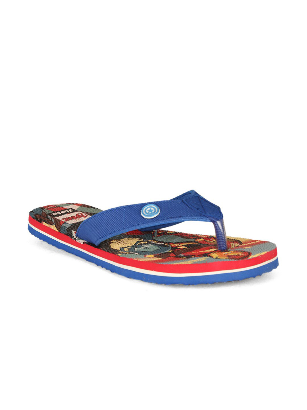Disney Girls Blue & Red Printed Room Slippers