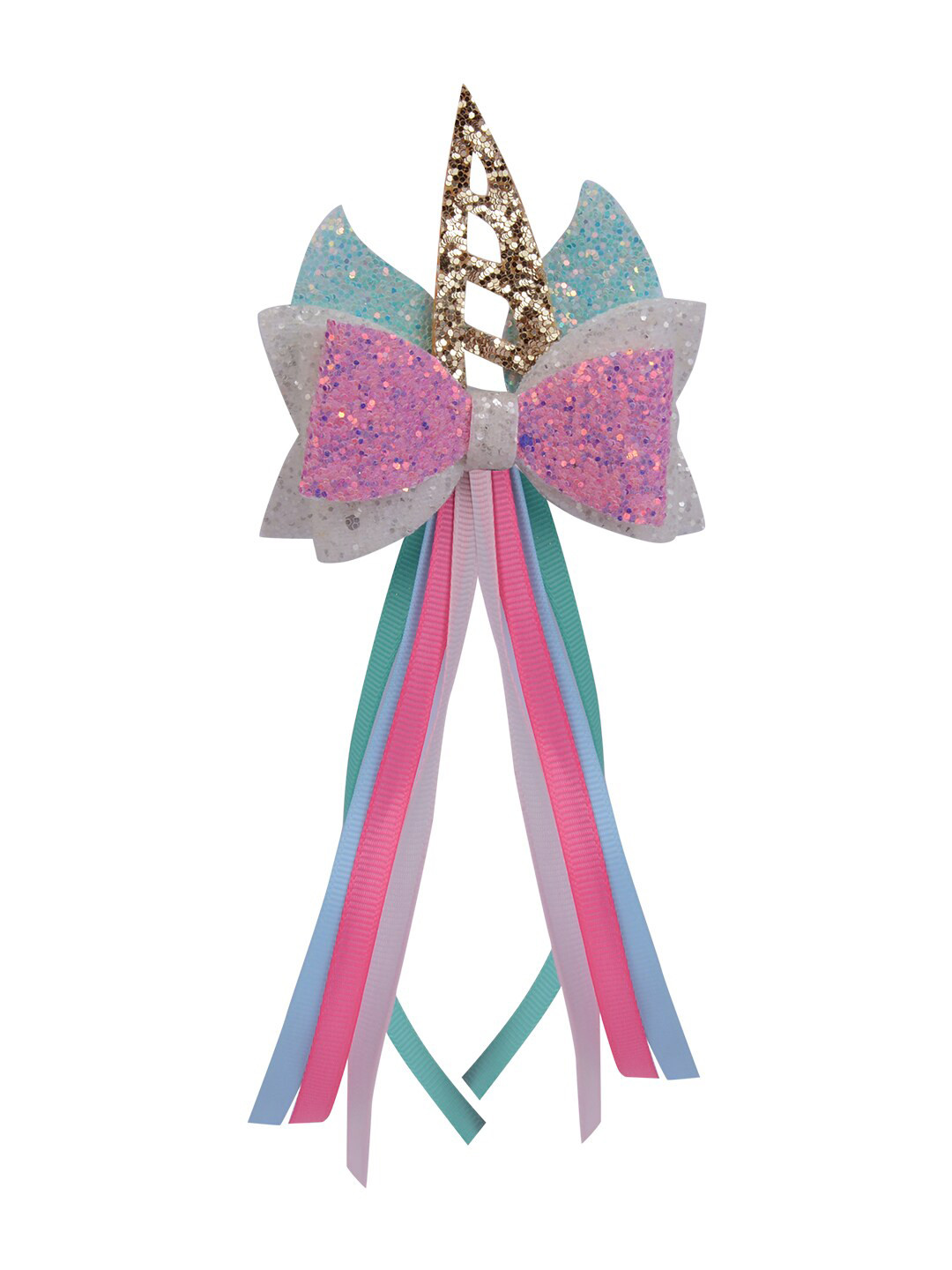 Aye Candy Girls Pink & Blue Embellished Alligator Hair Clip