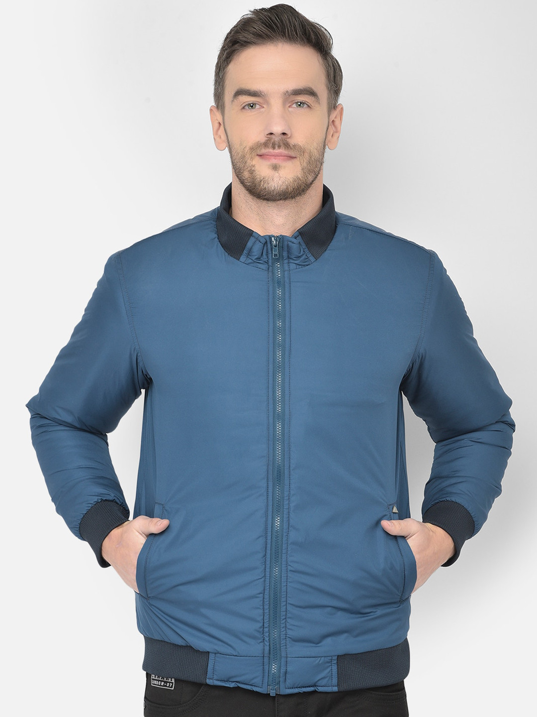 Canary London Men Teal Lightweight Outdoor Bomber Jacket