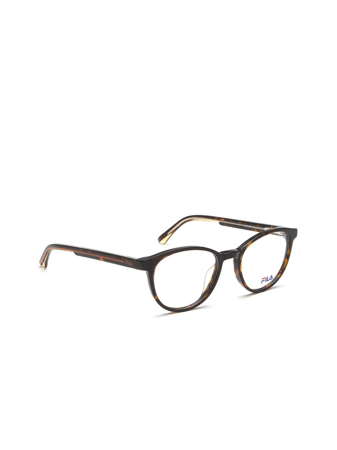 FILA Women Brown Tortoise Shell Full Rim Oval Frames