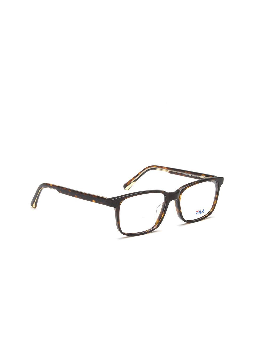 FILA Men Brown Tortoise Shell Full Rim Square Frames