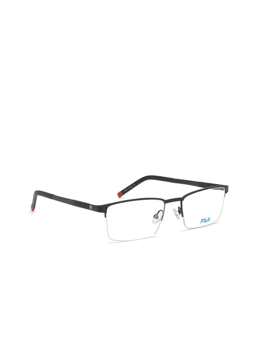FILA Men Black Half Rim Rectangle Frames