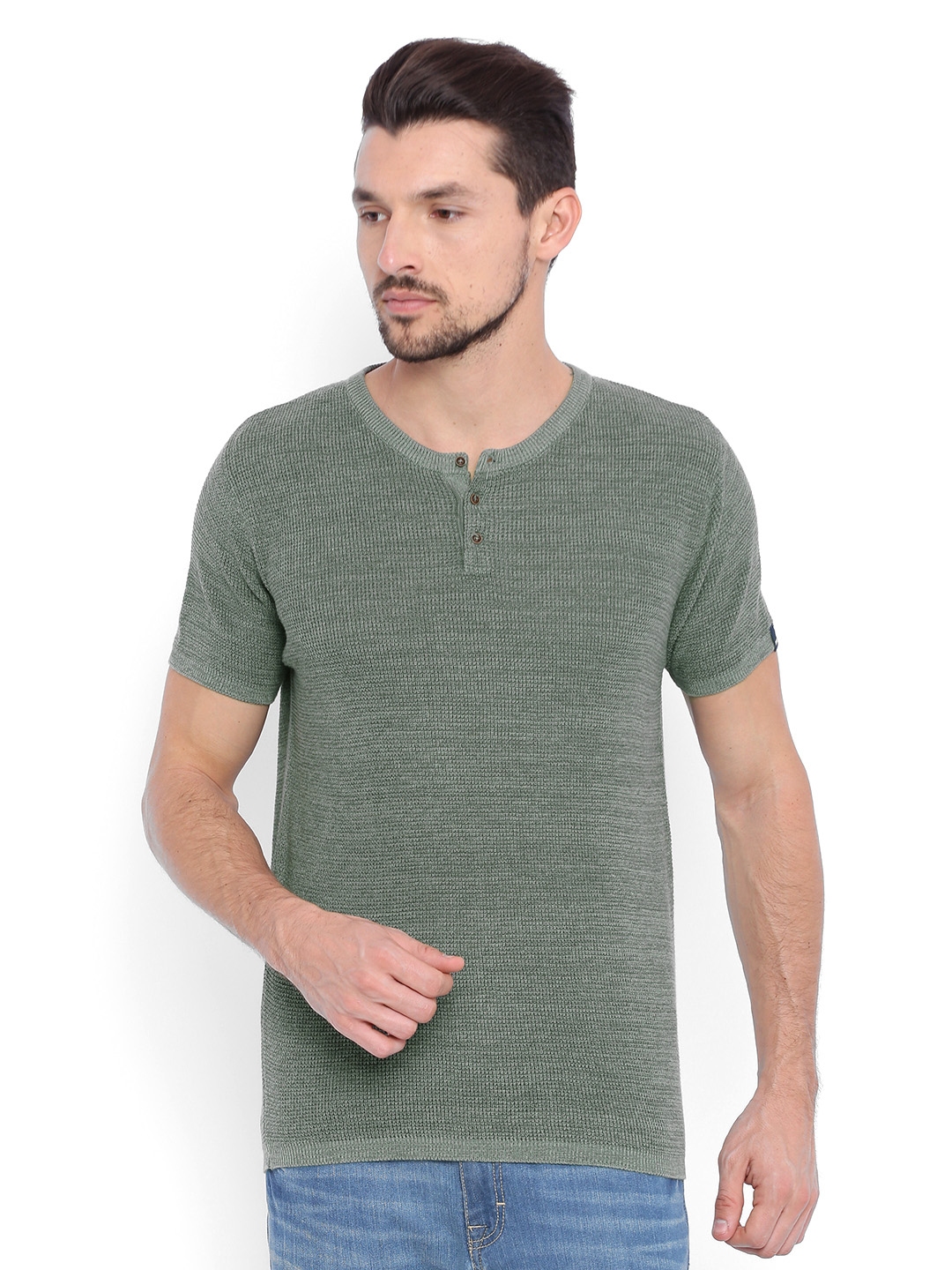 muscle fit henley
