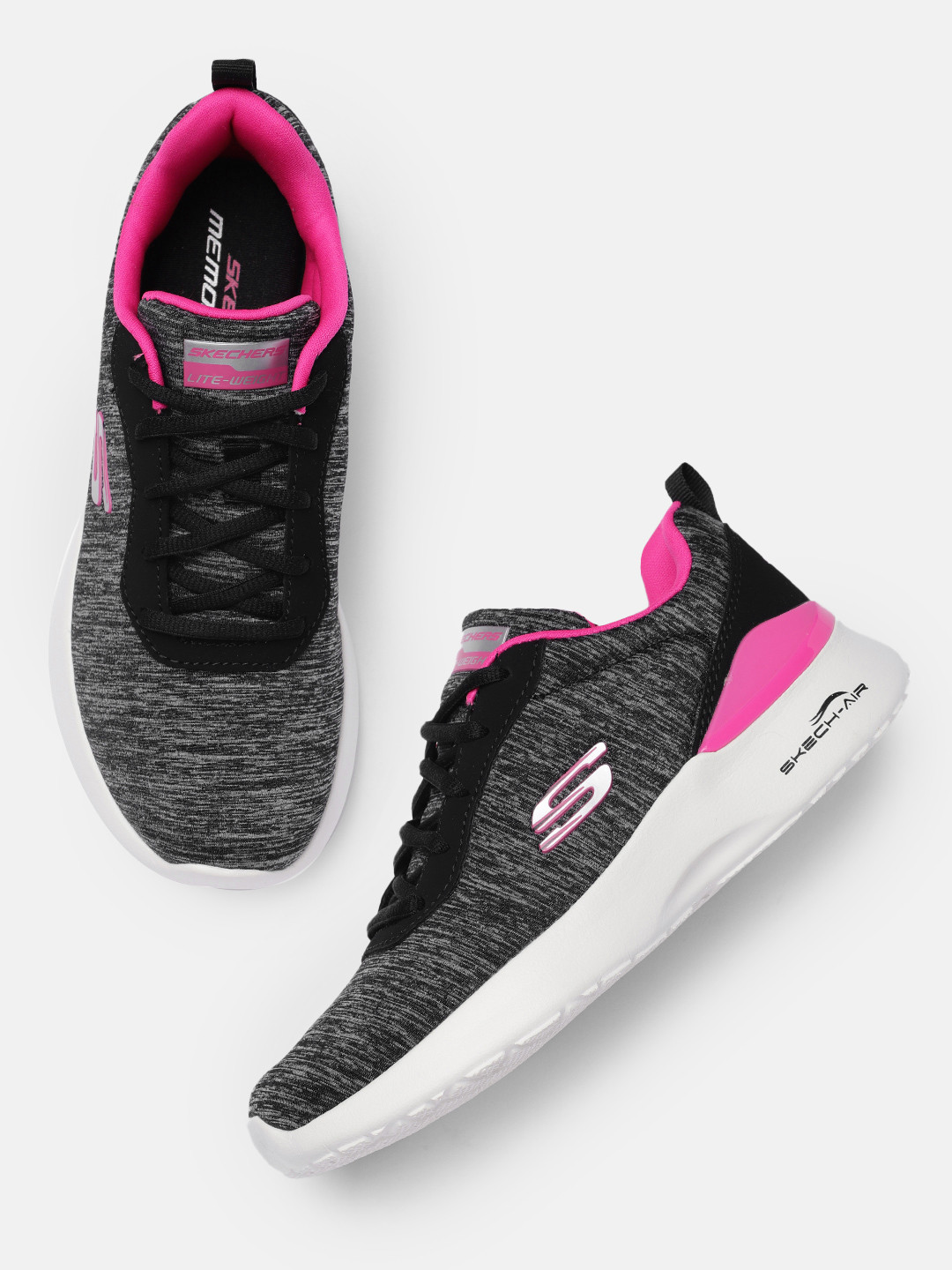 Skechers Women Black Dynamight - Paradise Sneakers