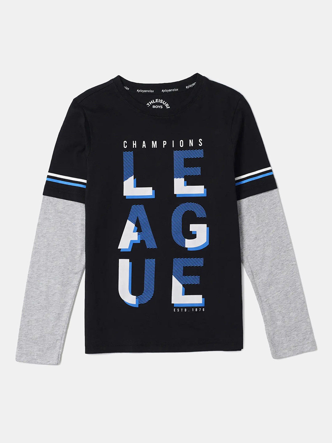 Jockey Boys Super Combed Cotton Printed Tshirt-AB33