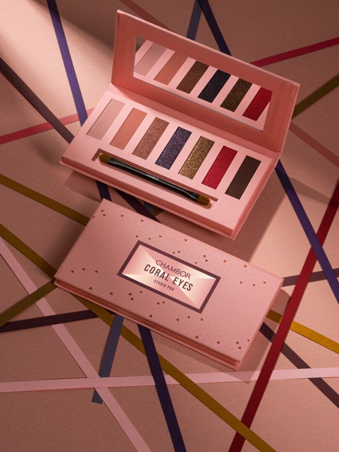 Chambor Studio Pro Eye Shadow Palette - Coral Eyes 003