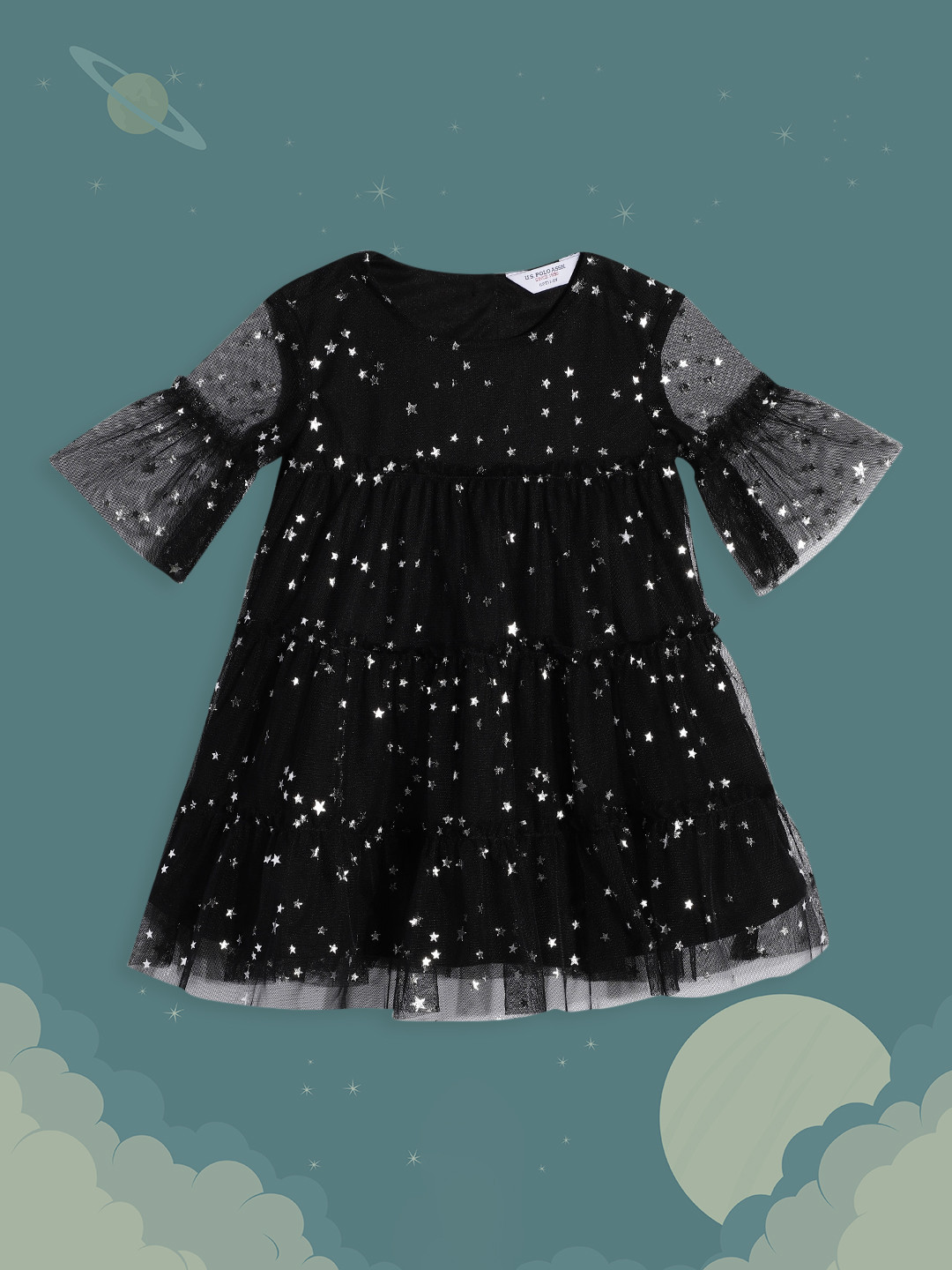 U S Polo Assn Kids Black Dress