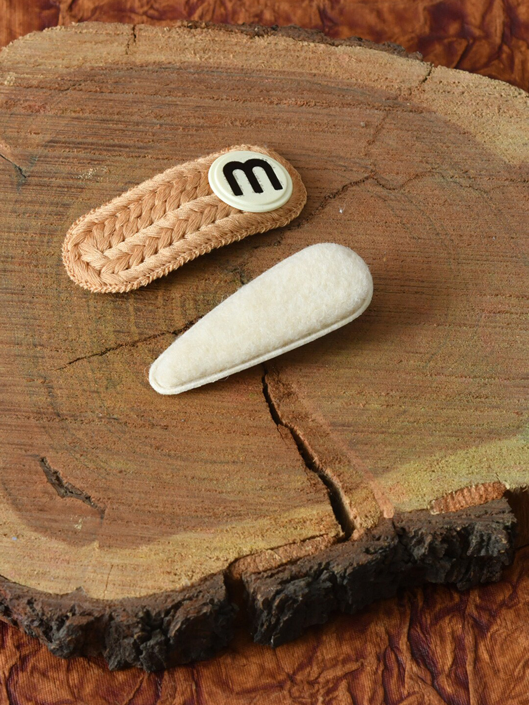 FUNKRAFTS Girls Set Of 2 Textured Hair Clips