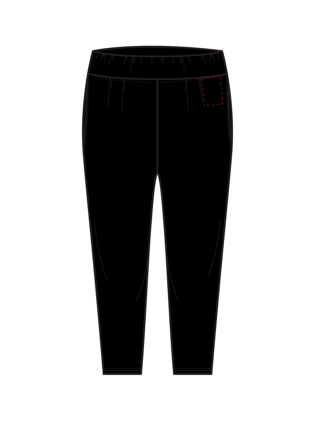 Decathlon DOMYOS Black Solid Cropped Stretchable Leggings