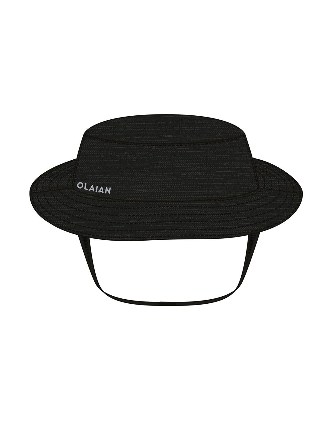 Decathlon OLAIAN Men Black Surfing Hat With Fastener